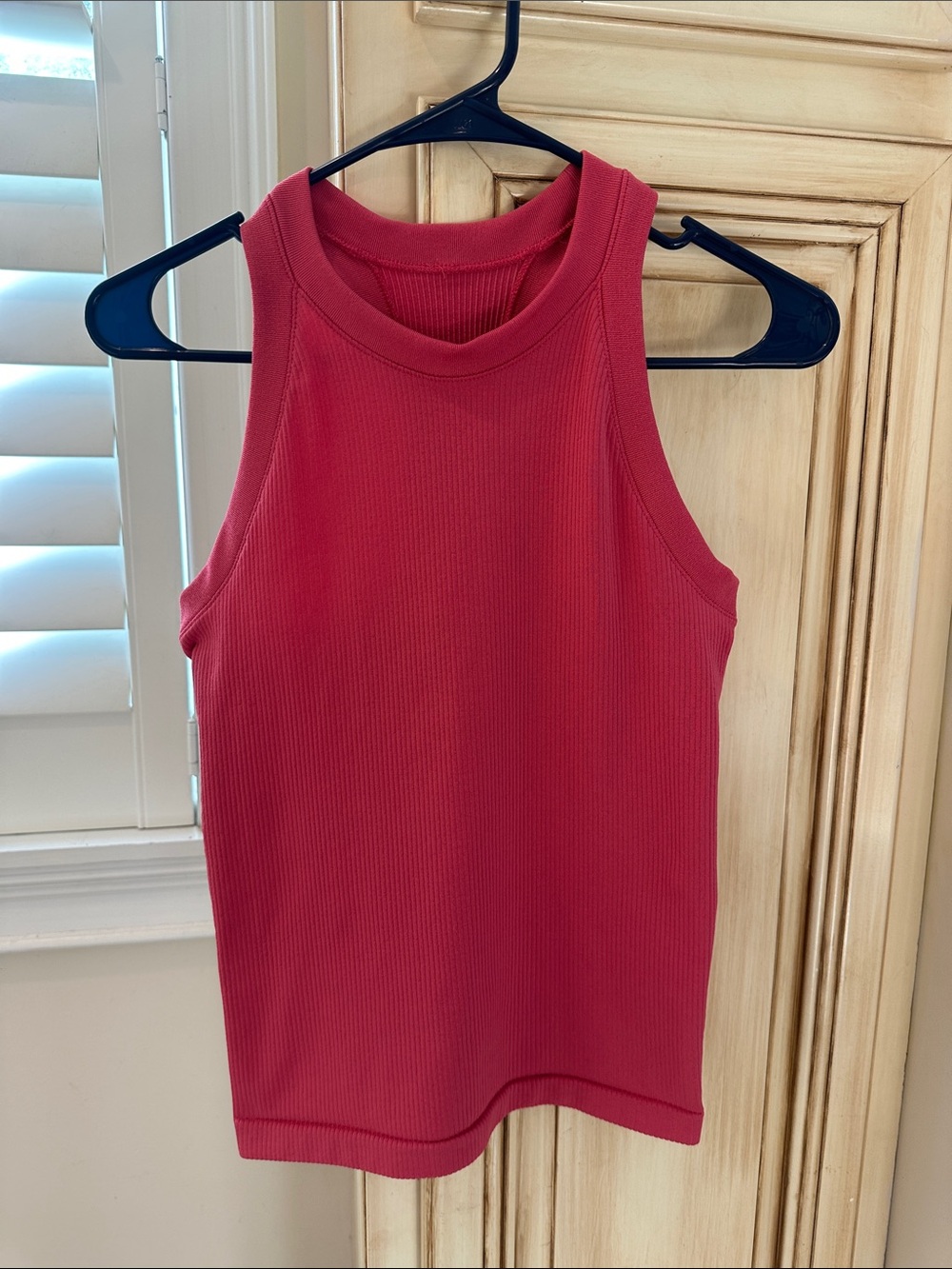 Athleta Ribbed Pink Tank Top